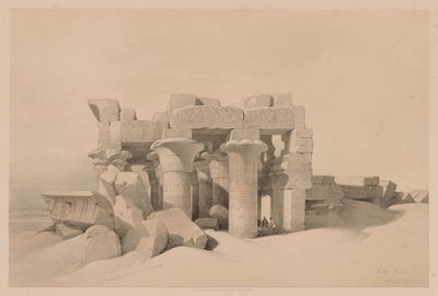 Egipt i Nubia: Tom II – nr 42, Ruiny Kom Ombo autorstwa Louis Haghe