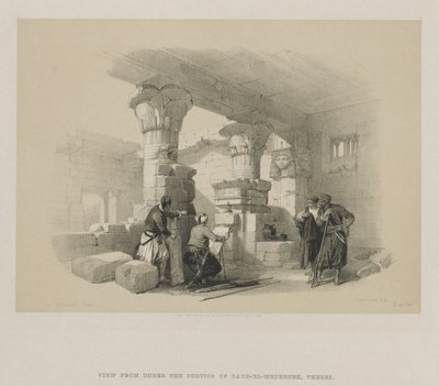 Egipt i Nubia, Tom II: Dayr-El-Medeeneh, Teby, 1848. autorstwa Louis Haghe