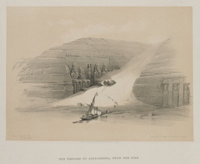 Egipt i Nubia, tom II: Wykopane świątynie Abu Simbel, Nubia, 1848. autorstwa Louis Haghe