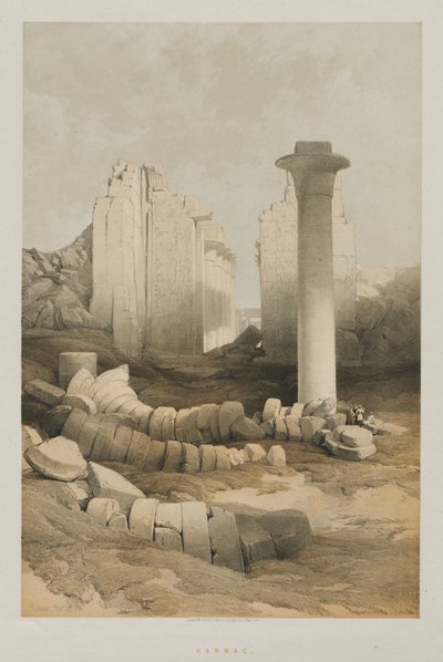 Egipt i Nubia, Tom II: Karnak autorstwa Louis Haghe