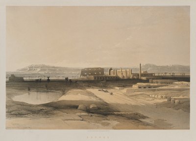 Egipt i Nubia, tom II: Karnak, 1847. autorstwa Louis Haghe