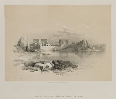 Egipt i Nubia, tom II: Philae, 1848. autorstwa Louis Haghe