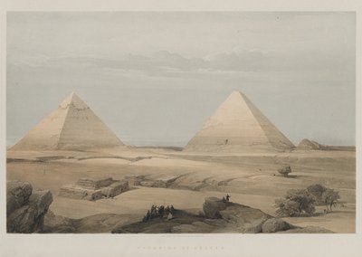 Egipt i Nubia, tom II: Piramidy Geezeh autorstwa Louis Haghe