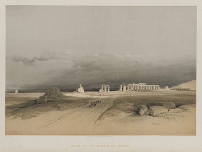 Egipt i Nubia, Tom II: Ruiny Memnonium, Teby autorstwa Louis Haghe