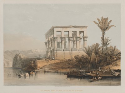 Egipt i Nubia, tom II: Świątynia Hypaethral w Philae, zwana łożem faraona autorstwa Louis Haghe
