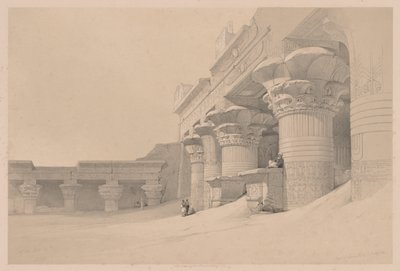 Egipt i Nubia: Tom I - nr 10, Edfou autorstwa Louis Haghe