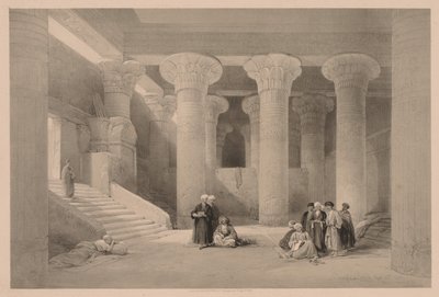 Egipt i Nubia: Tom I - nr 24, Świątynia w Esneh autorstwa Louis Haghe
