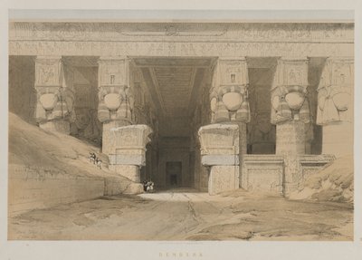 Egipt i Nubia, Tom I: Dendera autorstwa Louis Haghe