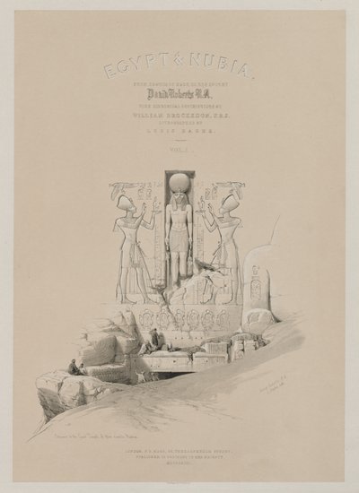 Egipt i Nubia, Tom I: Frontyspis autorstwa Louis Haghe