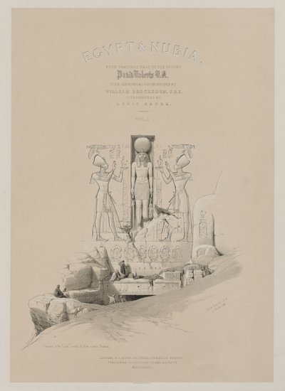 Egipt i Nubia, Tom I: Frontyspis, 1846. autorstwa Louis Haghe