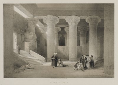 Egipt i Nubia, tom I: Świątynia w Esneh, 1846. autorstwa Louis Haghe