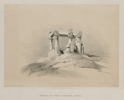 Egipt i Nubia, tom I: Świątynia Wady Kardassy w Nubii, 1846. autorstwa Louis Haghe