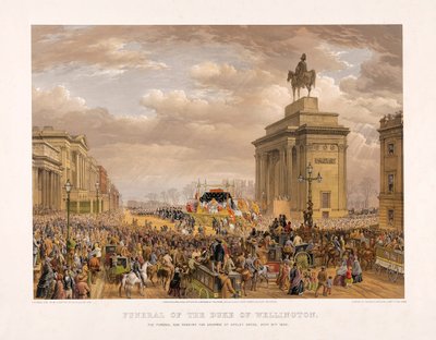 Pogrzeb księcia Wellington, 18 listopada 1852, wyd. 1853. autorstwa Louis Haghe