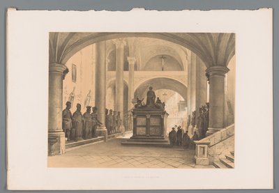 Grób Maksymiliana I w Innsbrucku Tombeau de Maximilien I à Inspruck (tytuł na obiekcie) autorstwa Louis Haghe