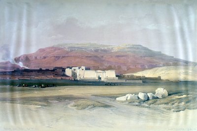 Medinet Abou, Teby, 8 grudnia 1832, Egipt, XIX w. autorstwa Louis Haghe