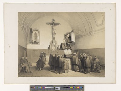 Oratorium klasztoru kapucynów w Brugii autorstwa Louis Haghe