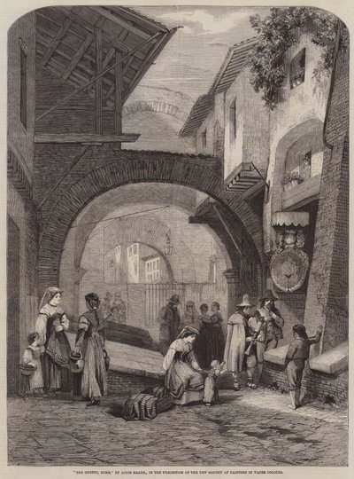 Getto, Rzym autorstwa Louis Haghe