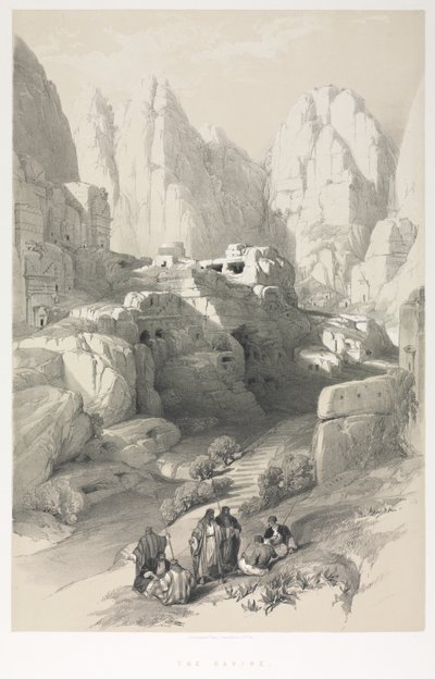 Ziemia Święta, Syria, Idumea, Arabia, Egipt i Nubia: Petra autorstwa Louis Haghe