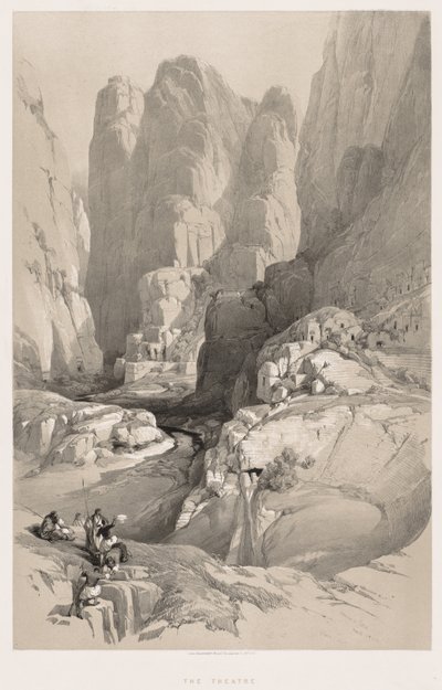 Ziemia Święta, Syria, Idumea, Arabia, Egipt i Nubia Cz. III: Wejście do Petry, 1842. autorstwa Louis Haghe