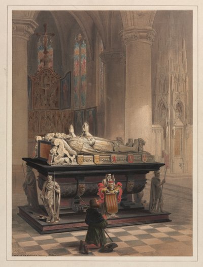 Grób rodziny De Merode, Gheel autorstwa Louis Haghe