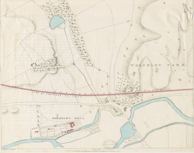 Wolseley Hall: litografia na podbarwieniu, bd [1806-1885] autorstwa Louis Haghe