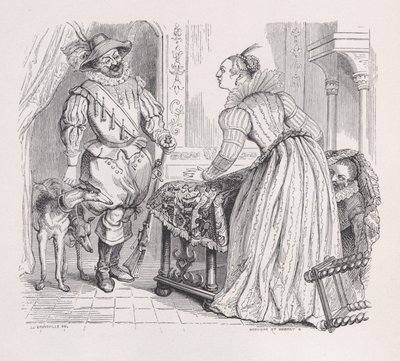 Polowanie z Dzieł wszystkich Bérangera, 1836. Twórcy: Louis-Henri Brevière, Cesar-Auguste Hebert. autorstwa Louis Henri Brevière, Cesar Auguste Hebert