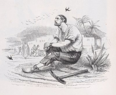 Jaskółki z Dzieł wszystkich Bérangera, 1836. Twórcy: Louis-Henri Brevière, Cesar-Auguste Hebert. autorstwa Louis Henri Brevière, Cesar Auguste Hebert