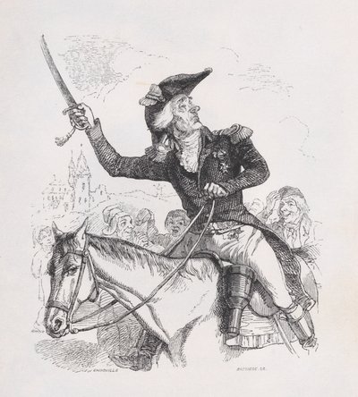 Markiz Carabas z Dzieł wszystkich Bérangera, 1836. autorstwa Louis Henri Brévière