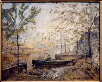 Nadrzecze. Obraz Louisa Carranda (1821-1899) autorstwa Louis Hilaire Carrand