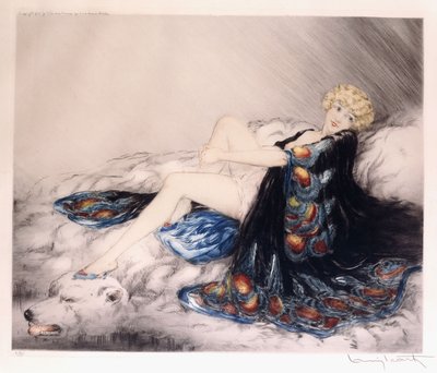 Jedwabna szata autorstwa Louis Icart