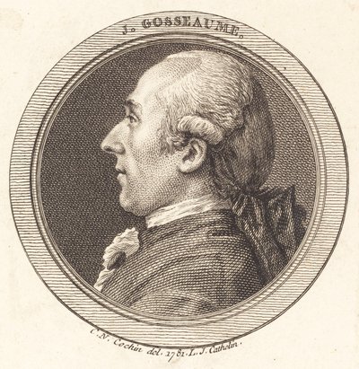J. Gosseaume autorstwa Louis Jacques Cathelin after Charles Nicolas Cochin II