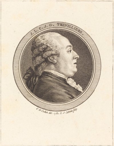 J. Trevilliers autorstwa Louis Jacques Cathelin after Charles Nicolas Cochin II