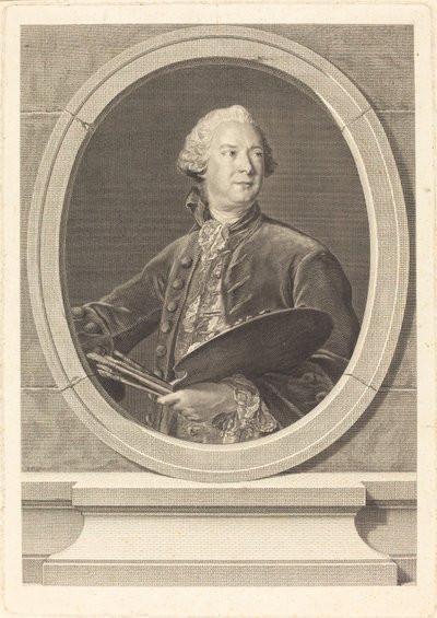 Louis Tocque autorstwa Louis Jacques Cathelin after Jean Marc Nattier