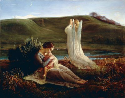 Francja, Lyon, Anioł i matka autorstwa Louis Janmot