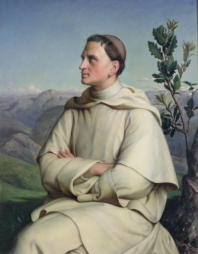 Henri Lacordaire (1802-61) w Sorreze, 1847 autorstwa Louis Janmot