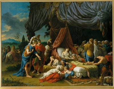 Śmierć żony Dariusza autorstwa Louis Jean Francois I Lagrenee
