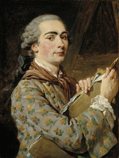 Autoportret, lata 50. XVIII wieku. autorstwa Louis Jean François Lagrenée