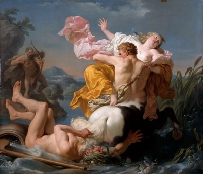Uprowadzenie Dejaneiry przez Centaura Nessusa autorstwa Louis Jean François Lagrenée