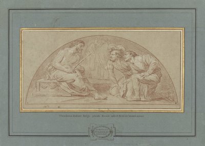 Szyderstwo z Chrystusa autorstwa Louis Jean Jacques Durameau