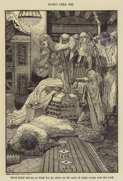 Umiera dziecko Davida autorstwa Louis John Rhead