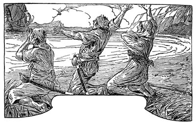 Ilustracja Louisa Rheada (1857-1926) do powieści „Wyspa skarbów” Roberta Louisa Stevensona (1850-1894) 1915 autorstwa Louis John Rhead