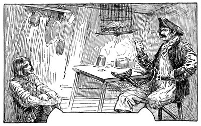 Ilustracja Louisa Rheada (1857-1926) do powieści „Wyspa skarbów” Roberta Louisa Stevensona (1850-1894) 1915 autorstwa Louis John Rhead
