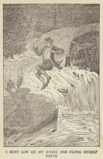Ilustracja do filmu Porwana autorstwa Roberta Louisa Stevensona autorstwa Louis John Rhead