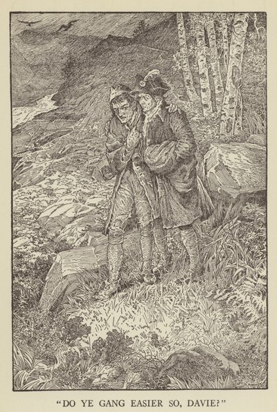 Ilustracja do filmu Porwana autorstwa Roberta Louisa Stevensona autorstwa Louis John Rhead