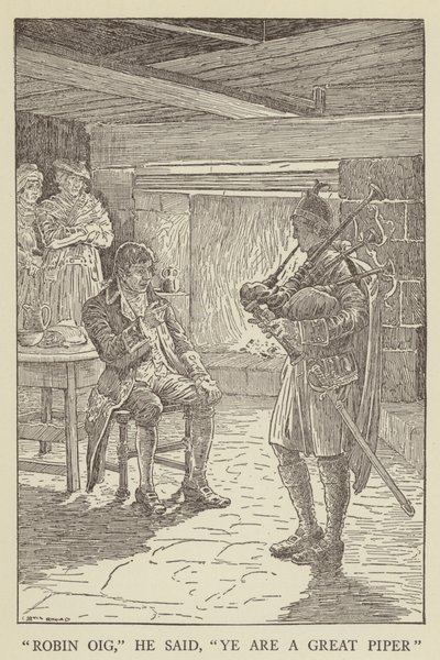 Ilustracja do filmu Porwana autorstwa Roberta Louisa Stevensona autorstwa Louis John Rhead