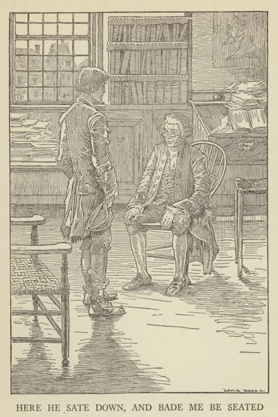 Ilustracja do filmu Porwana autorstwa Roberta Louisa Stevensona autorstwa Louis John Rhead