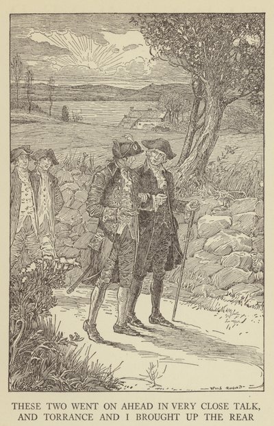 Ilustracja do filmu Porwana autorstwa Roberta Louisa Stevensona autorstwa Louis John Rhead
