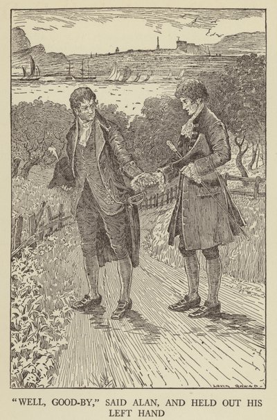 Ilustracja do filmu Porwana autorstwa Roberta Louisa Stevensona autorstwa Louis John Rhead