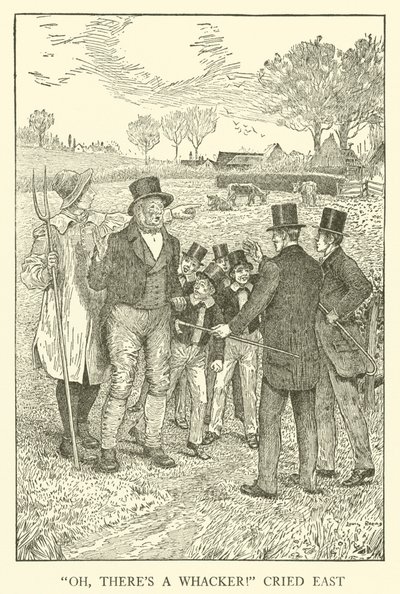 Ilustracja do Dni Szkolnych Toma Browna (grawerowanie) autorstwa Louis John Rhead