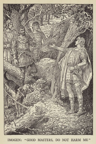Imogen, dobrzy panowie, nie krzywdźcie mnie autorstwa Louis John Rhead